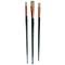 Silver Brush Limited Grand Prix Large Flats, 3 Brushes